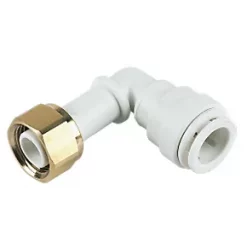 JG Speedfit Plastic Push-Fit Angled Tap Connector 15mm x ½"
