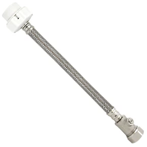 Fluidmaster Flexible Hose Connector 300mm with Isolating Valve 15mm x ½" x 300mm 1 Fluidmaster Flexible Hose Connector 300mm with Isolating Valve 15mm x ½" x 300mm
