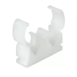 Talon 15mm Double Hinge Clip White 50 Pack
