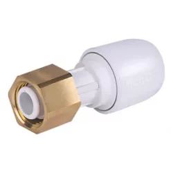 Hep2O Plastic Push-Fit Straight Tap Connector 22mm x ¾"