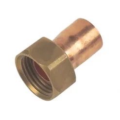 Flomasta End Feed Straight Tap Connector 15mm x ½"