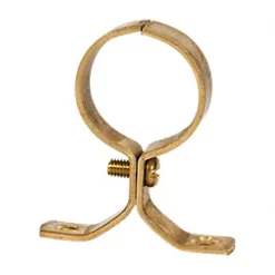 28mm Pipe Clips Brass 5 Pack