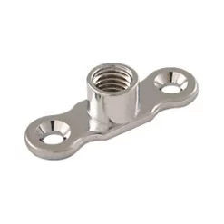 Tesla Female Munsen Ring Backplate M10 Chrome-Plated 10 Pack