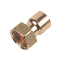 Flomasta End Feed Straight Tap Connector 22mm x ¾"