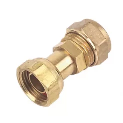 Flomasta Compression Straight Tap Connector 15mm x ½"