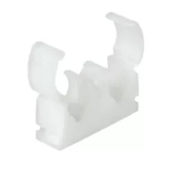 Talon 22mm Double Hinge Clip White 50 Pack
