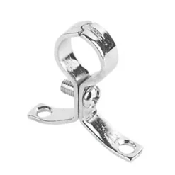 15mm Pipe Clips Chrome 10 Pack