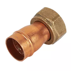 Yorkshire Copper Solder Ring Straight Tap Connector 22mm x ¾" 2 Yorkshire Copper Solder Ring Straight Tap Connector 22mm x ¾" - Image 2