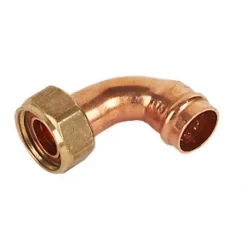 Yorkshire Copper Solder Ring Angled Tap Connector 15mm x ½"