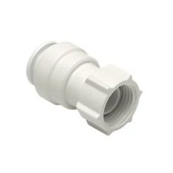 JG Speedfit Plastic Push-Fit Straight Tap Connectors 22mm x ¾" 2 Pack