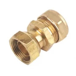 Flomasta Compression Straight Tap Connector 22mm x ¾"