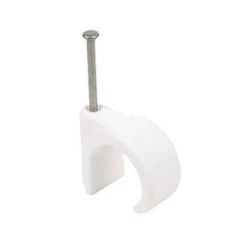 Talon 22mm Nail-In Clips White 100 Pack