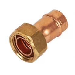 Yorkshire Copper Solder Ring Straight Tap Connector 15mm x ½"