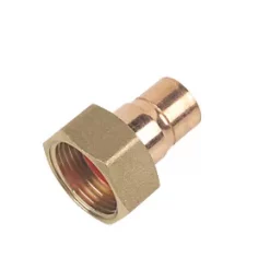 Flomasta End Feed Straight Tap Connector 15mm x ¾"